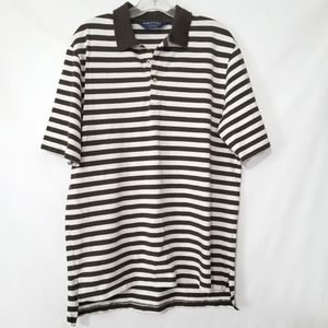 Polo Golf Ralph Lauren Olive & White Stripe Men's M